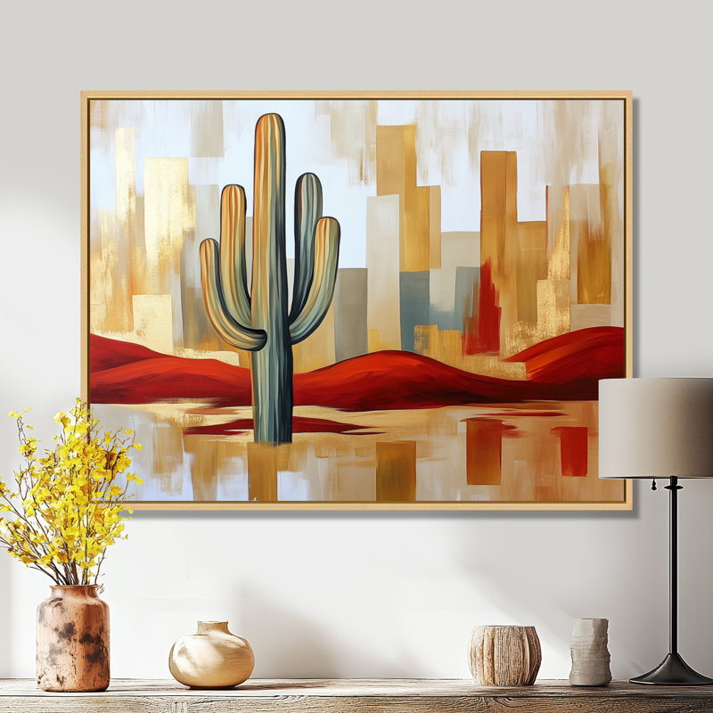 «Torrington I», art mural encadré Southwestern, H 24 po x l 32 po, Natural Floater Framed
