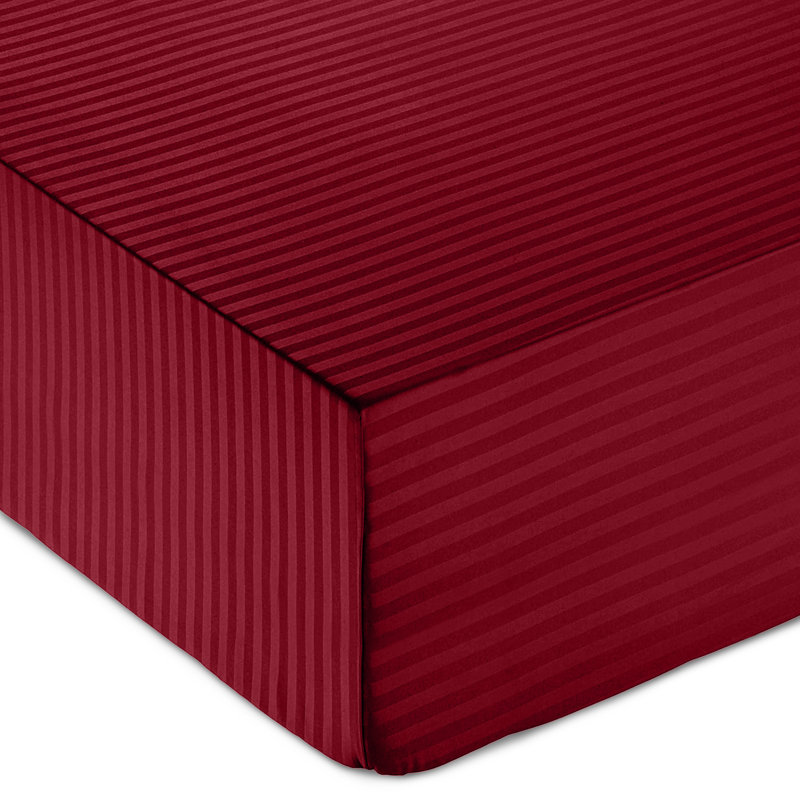 Gerde Super Soft Microfiber Extra Deep Fitted Sheet, Super King (180 x 200cm), Burgundy