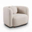 Fauteuil demi-tonneau rembourré Boucle-422311063