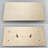 BathSelect Carpi 20"x40" Digital LED Brushed Gold Ceiling Mount Rainfall Shower System with Handheld Shower and Tub Spout