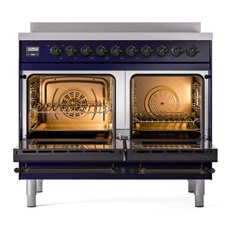 ILVE Nostalgie II 40 in Induction Range, Midnight Blue/Bronze