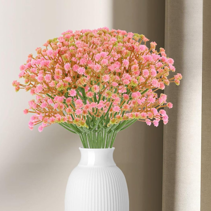 Fleurs artificielles Babys Breath 36 pièces, Rose