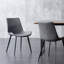 Chaise d'appoint rembourrée en similicuir avec pieds en acier au carbone Monkstown-2136291003