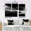 Abstraction contemplative noire I - décoration murale noire 4 pièces-1699862691-1699862700