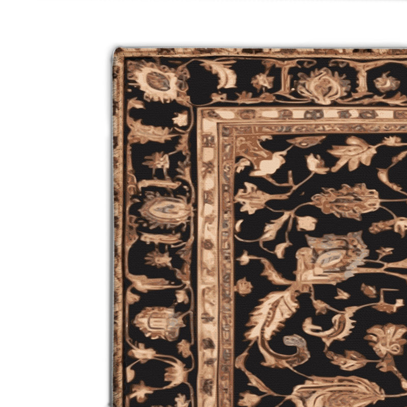 Persian Brown Indoor and Outdoor Area Rug, Rectangle 2' x 3'