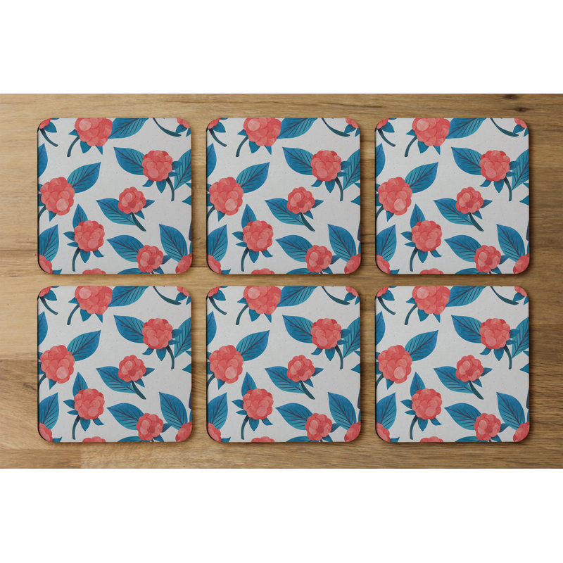 Square 6 Piece Coaster Set