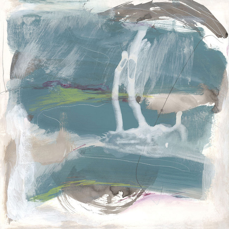Flow Of Wind I Painting by Bella Lane, 24" H x 24" W x 1.5" D, Image Brush Gel