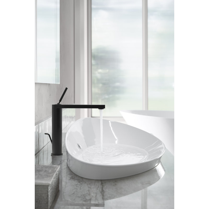 Composed Single Hole Faucet with Drain Assembly, Brushed Brass