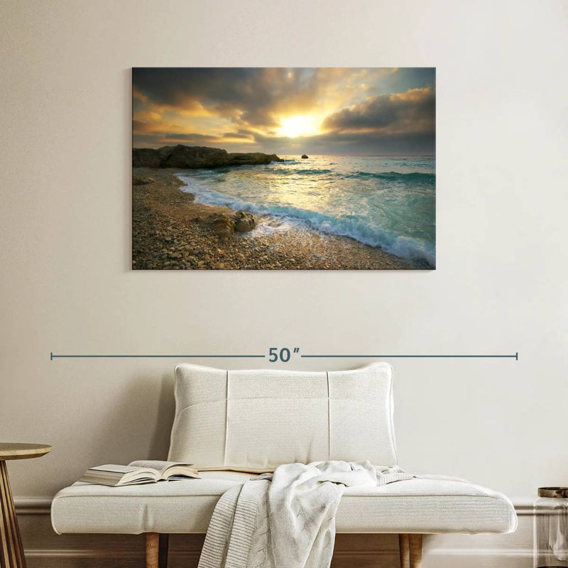 Gillard Mesmerizing Sunset Seascape, 26" H x 39" W