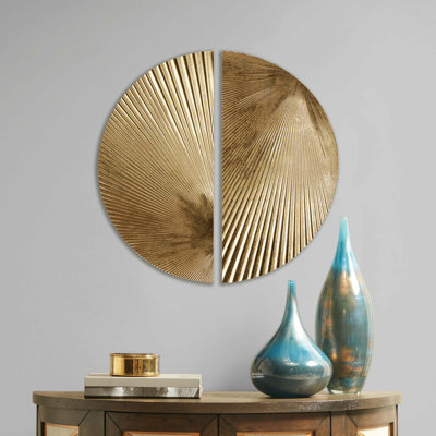 Ensemble de décoration murale demi-lune 2 pièces