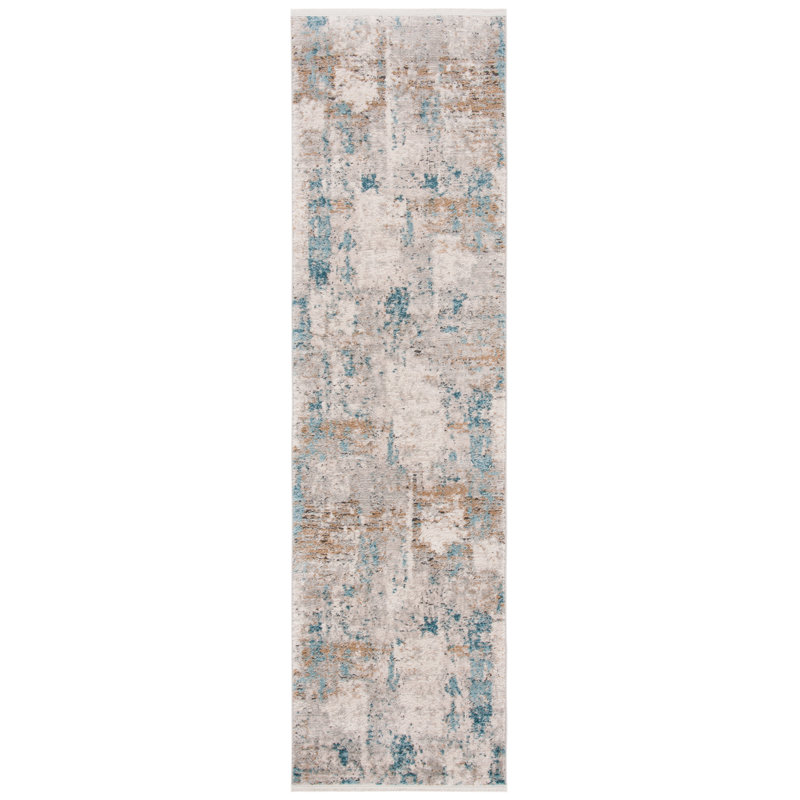 Margit Abstract Hand Woven Area Rug, Runner 66 x 244 cm