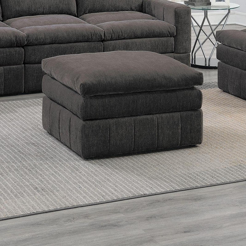 Canapé modulaire contemporain 1pc, Mélange de bruns