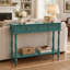 Console Mid-Century avec 2 tiroirs pour l'entrée et le salon, vert-278301340-531276302