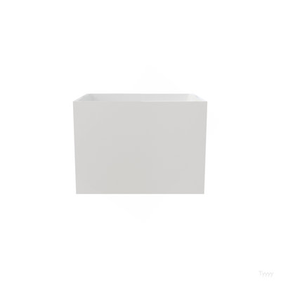 35" Free Standing Soaker Acrylic Bath-Tubs, Rectangular Shape Soaker Hot Tub (White)