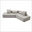 Modern 4-Seater Sectional Couch with four pillows-1415024653