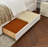 Upholstered Bed with 2 Large Wooden Storage Drawers-550743463-550743460