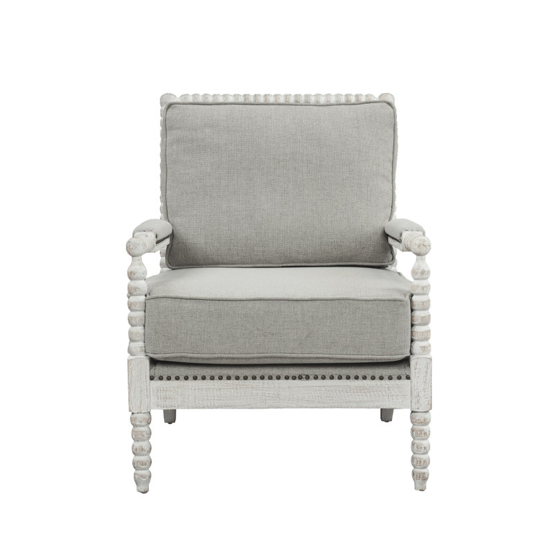Chaise d'appoint Saraid, chaise d'appoint, chaise d'appoint moderne, fauteuil, Lin gris