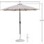 Parasol de patio en tissu / aluminium avec base Chavelle-1414781694-1414781693