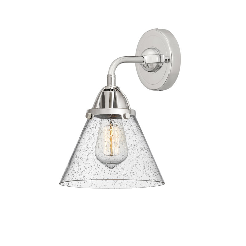 Applique articulée à 1 lumière à intensité variable Shauna, Ampoule non incluse, Chrome poli