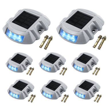 Vevor Driveway Lights, 8-Pack Solar Driveway Lights with Switch