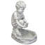 Statue Boy Holding Turtle Bird Bath
