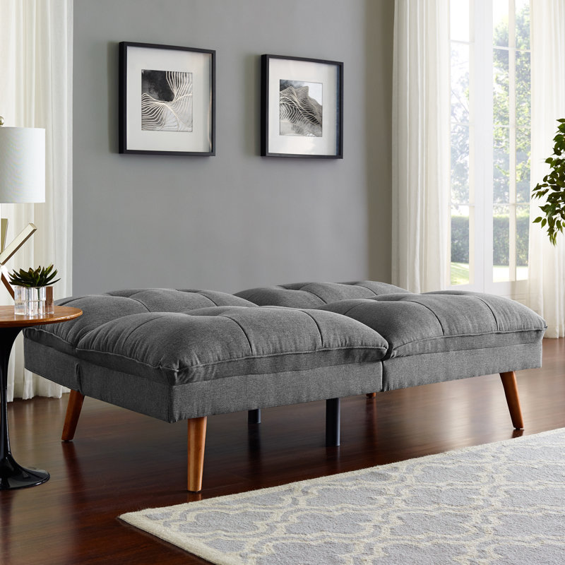 Canapé convertible Carleigh, Gris