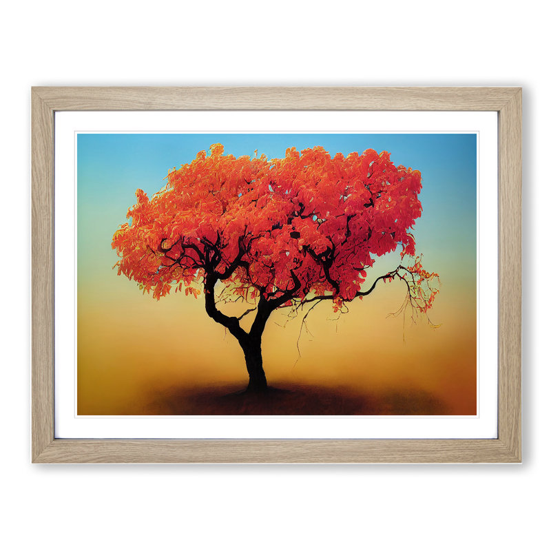 Beauteous Apple Tree - Framed Print, Oak, 25cm H x 34cm W x 2cm D