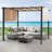 10 Ft. W x 10 Ft. D Metal Pergola with Canopy