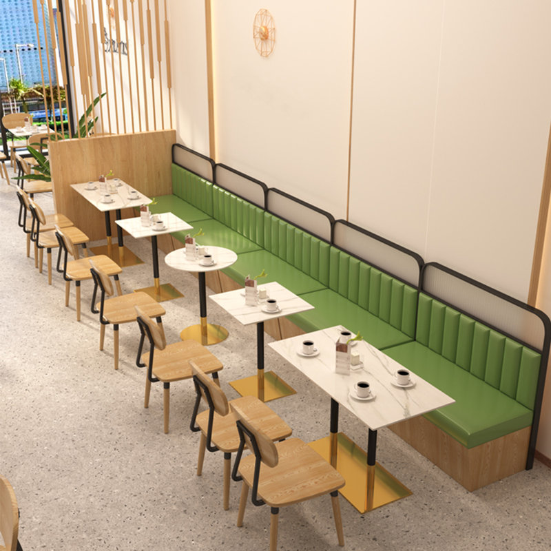 Banc rembourré en similicuir Nordic Modern
