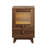 Walnut Finish Brottman 16 Inch With 2 Drawers 3 Outlets USB Type C US Plug RGB LED Lights