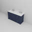 Meuble-lavabo double 60 po X P 22 po D, plateau en marbre de culture et robinet-117844746