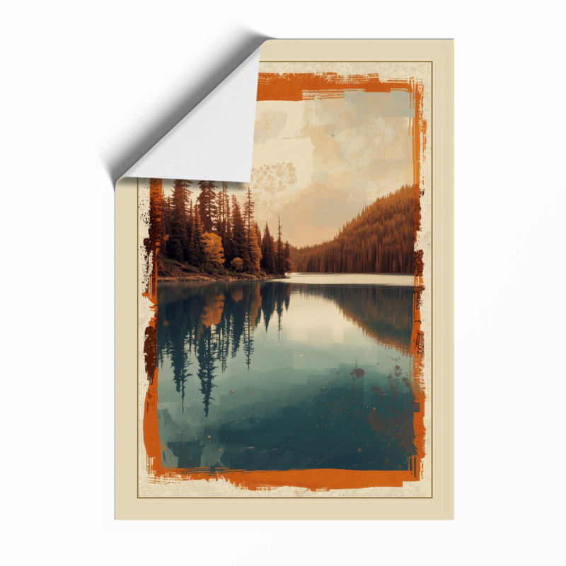 Quiet Northern Forest Scandinavian - Framed Print, A2 - 59.4 x 42.0 cm, Unframed