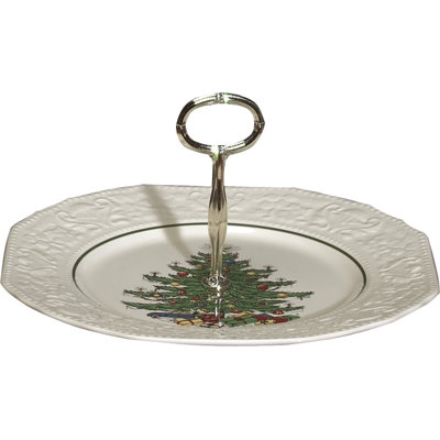 Christmas Tree Canape 10" Dinner Plate