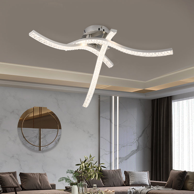 3-Light Semi Flush Mount