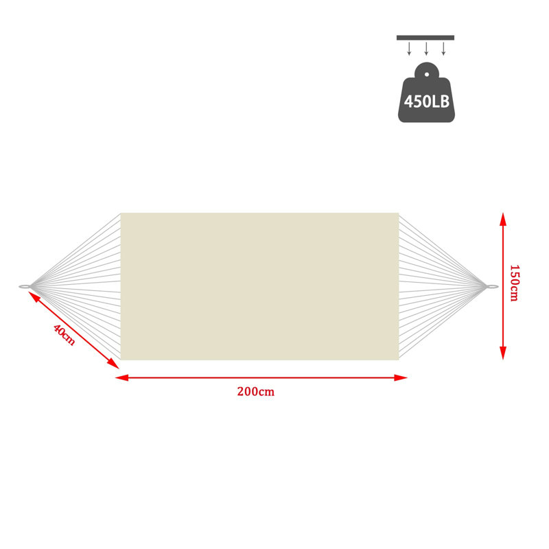 Caislin Classic Hammock, Blue/White