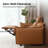 Leather Wall Hugger & Zero-Gravity 3+2 Seater Power Reclining Living Room Set  With USB & Type-C Ports-840031067