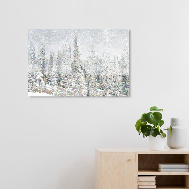 «Nature and Landscape Magic Snow Trees Snowscapes», impression sur toile tendue, H 20 po x l 30 po x P 0,8 po