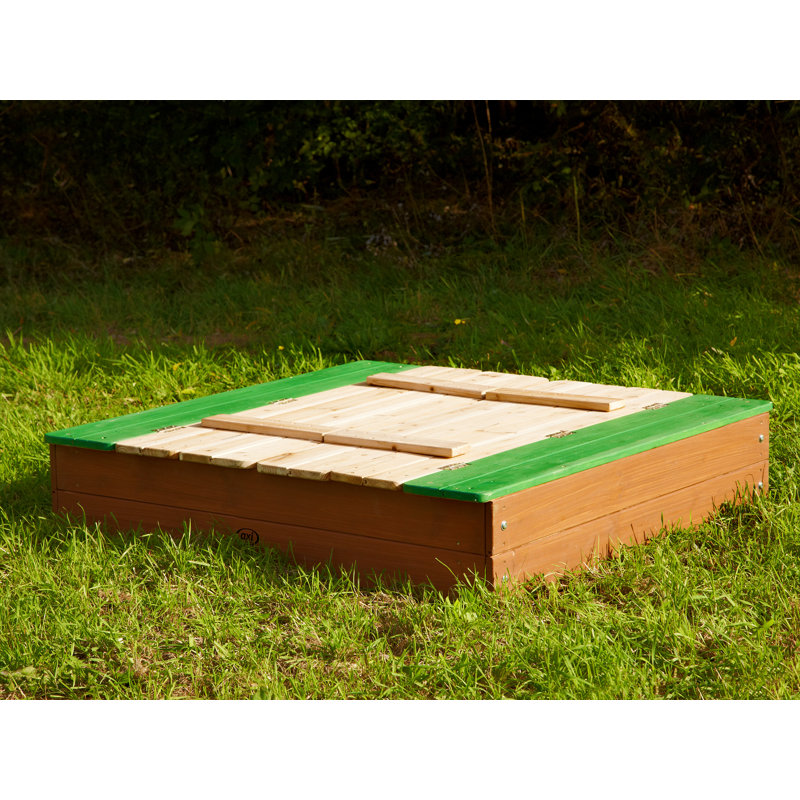 AXI Ella 95cm x 20cm Solid Wood Rectangle Sandbox with Cover