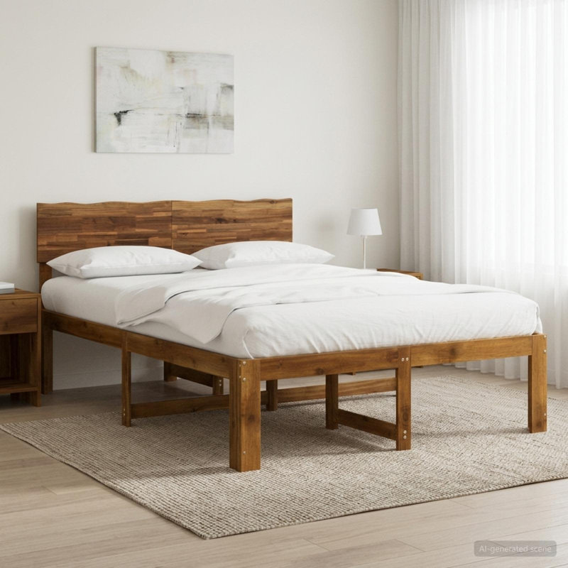 Bed, 120 x 200cm, Natural