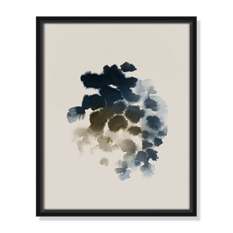 «Emerald Azure II» par Casa Fine Arts, Noir, H 15,5 po x l 12,5 po