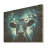 Blue Cow Flow Portrait - Cow Wood Wall Art On Natural Pine Wood-819807133