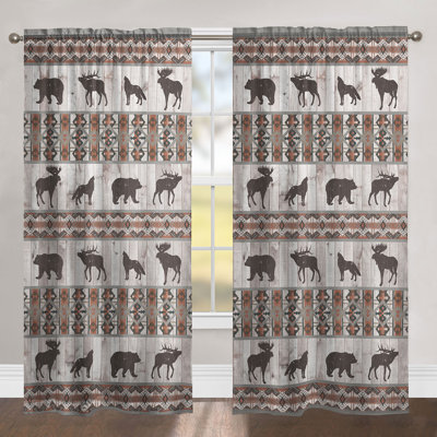 Southwest Lodge Room Darkening Curtain Single Panel