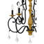 Lustre noir mat 5 lumières Althea