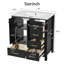 Armoire de rangement pour meuble-lavabo autoportant 30 po avec lavabo en résine et 4 tiroirs