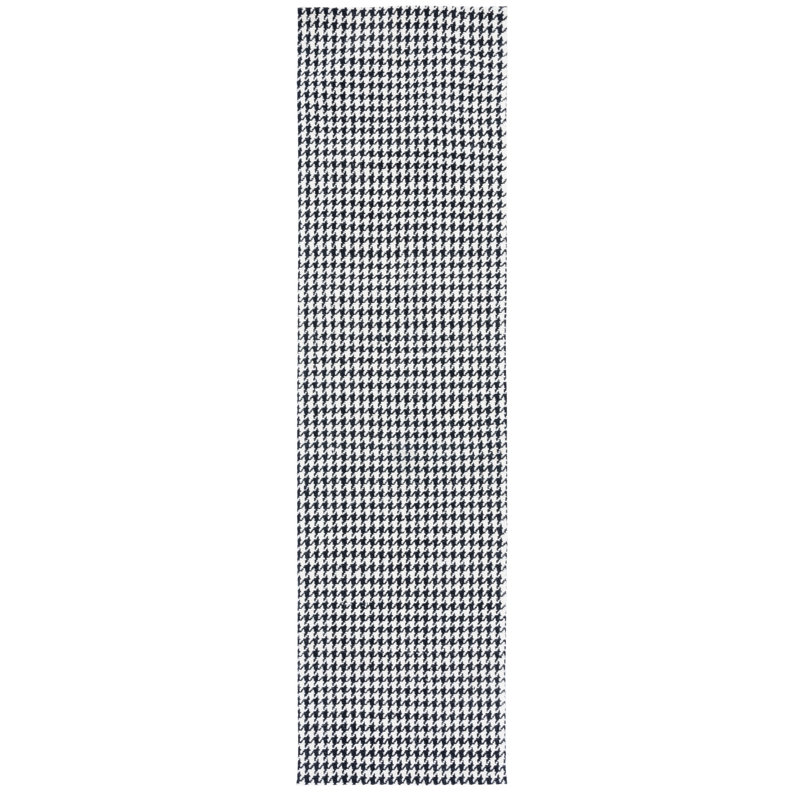 Tapis en laine et coton tissé à la main Nelya, Tapis de couloir 2 pi 3 po x 9 pi
