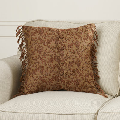  Floral Wool Throw Pillow