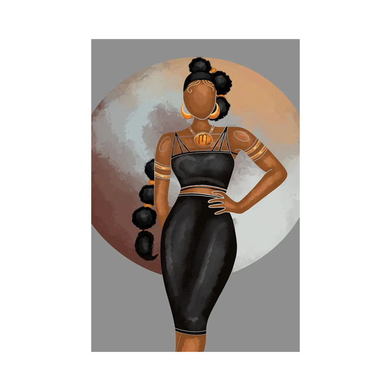Scorpio by Colored Afros Art - Wrapped Canvas Gallery-Wrapped Canvas Giclée, 30.48 cm H x 45.72 cm W