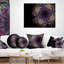 Coussin lombaire floral doux et fractal