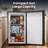 3.2 Cu.ft Upright Freezer Compact Mini Freezer With Removable Shelves For Bedroom, Office, Kitchen-119629159