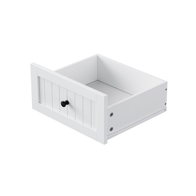 48 Inch Kitchen Island With Drop Leaf, White